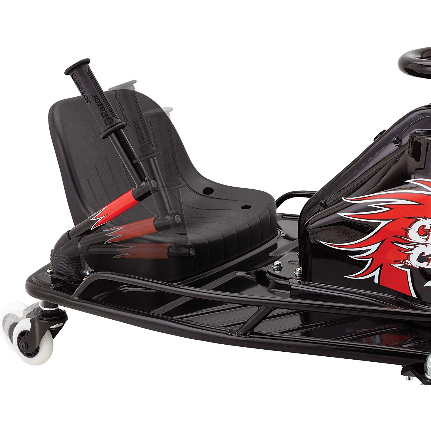Razor Crazy Cart DLX - 24V Electric Powered Ride-On, up to 12 mph, Drifting Go Kart For Ages 9+