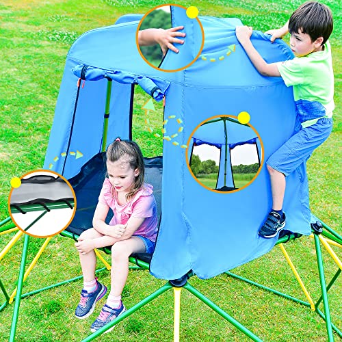 Merax 12FT Climbing Dome, Outdoor Dome Climber for Kids 3-10 Supporting 1000 lbs, Easy Assembly Playground Jungle Gym Backyard Play Equipment (12FT Climbing Dome)