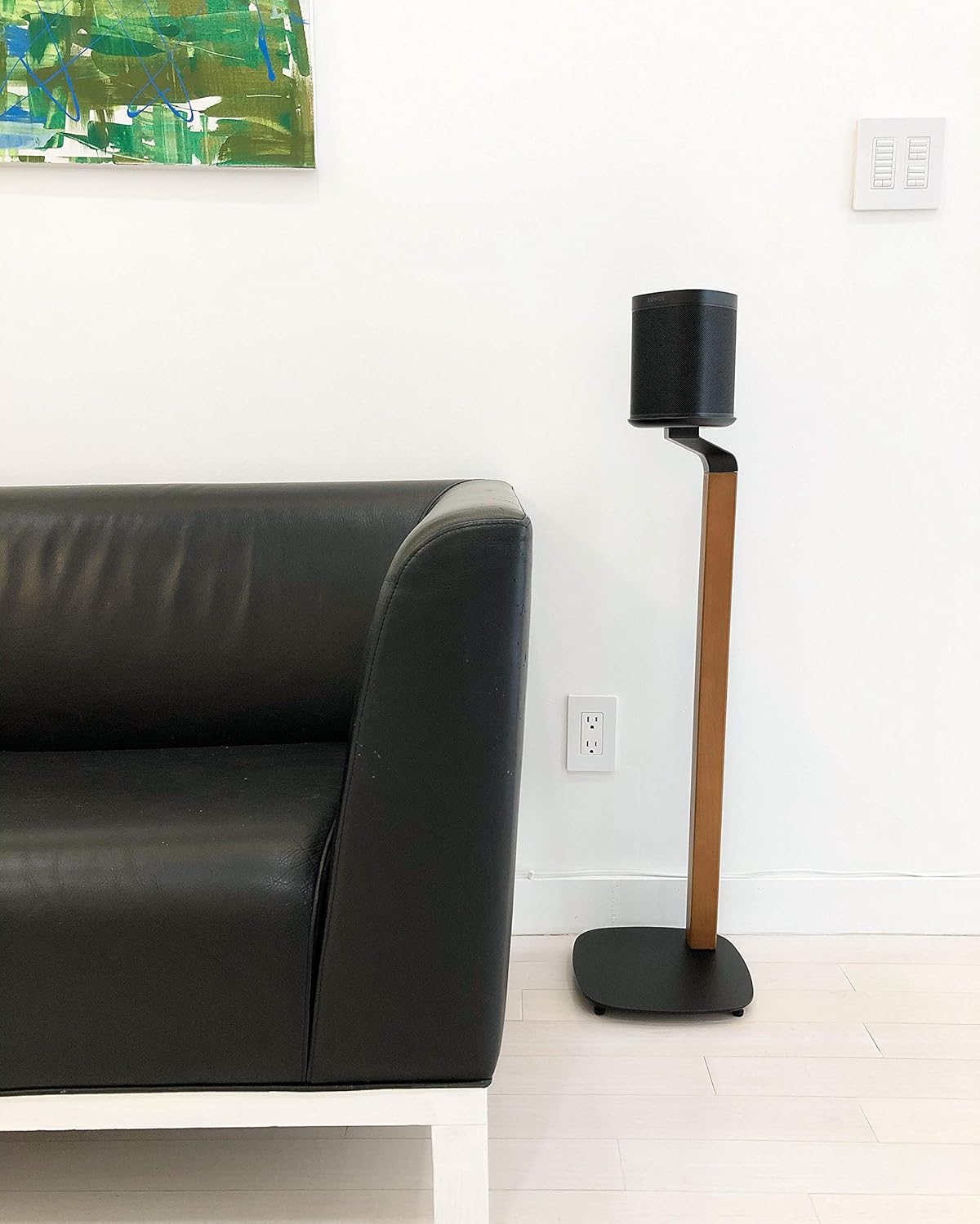 ynVISION Premium Floor Stand for Sonos One, Sonos One SL, and Sonos Play:1 (Black)