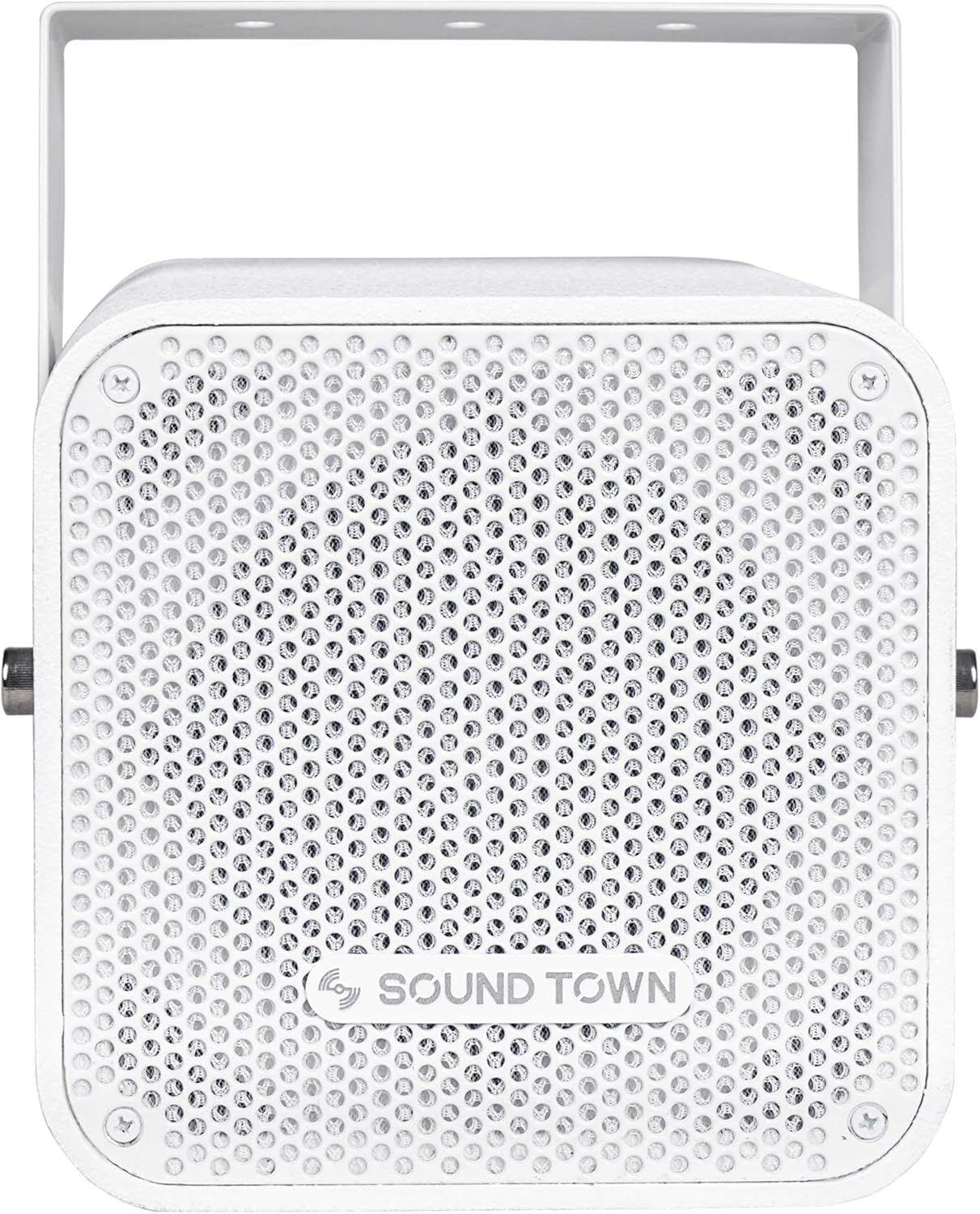 Sound Town Pair of CARME Series Dual 8 2-Way Passive Professional Loudspeaker, Black with Compression Driver and U Bracket for Installation, Live Sound, Karaoke, Bar, Church (CARME-U208B-PAIR)