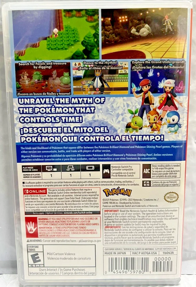 Brand New Game Special Bundle Pokemon Shining Pearl & Brilliant Diamond Switch