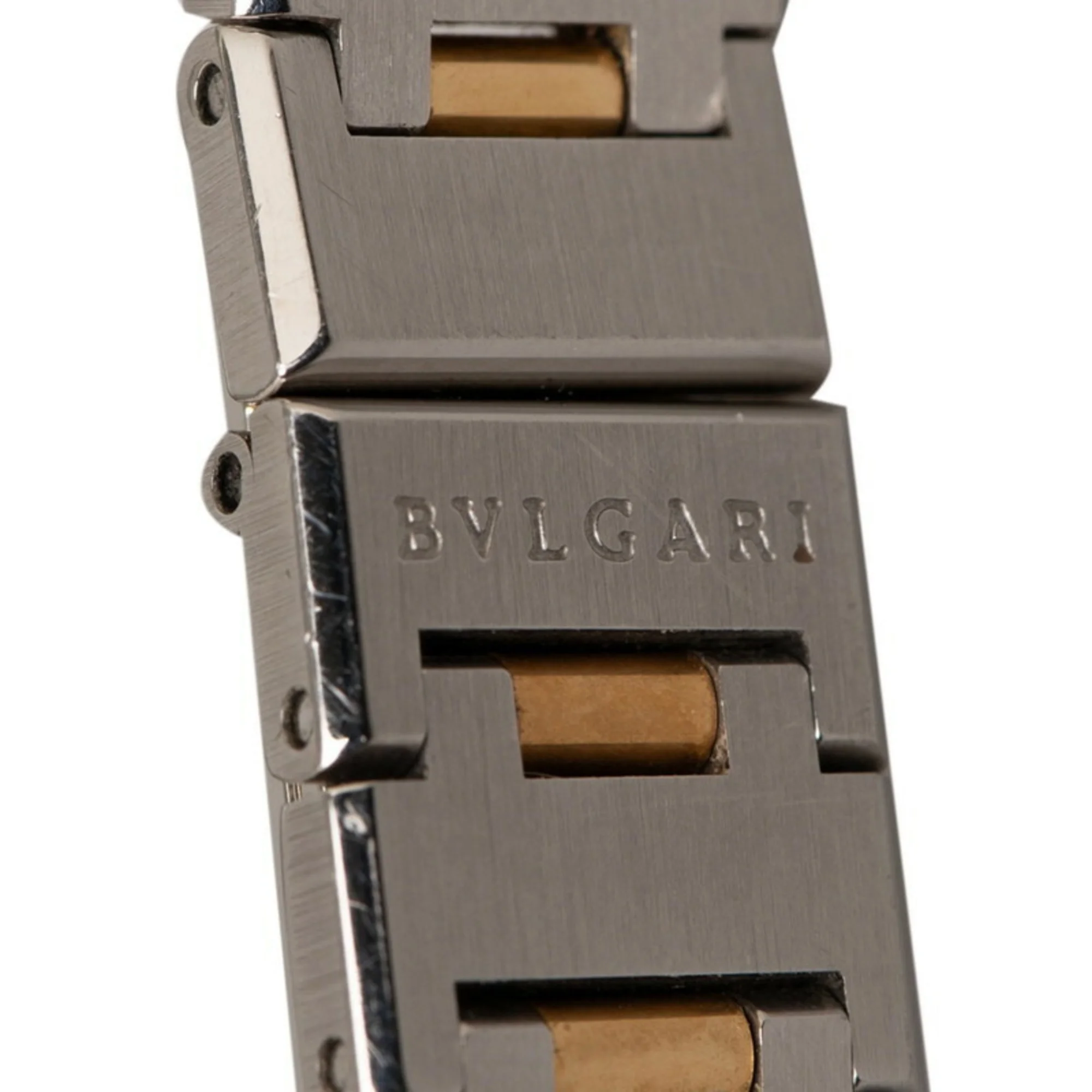 Pre-Owned Bulgari Bvlgari Watch BB26SS Quartz Black Dial Stainless Steel K18YG Yellow Gold Ladies BVLGARI (Good)