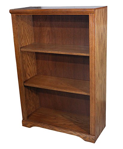 American Heartland Oak 48" Open Bookcase in Medium