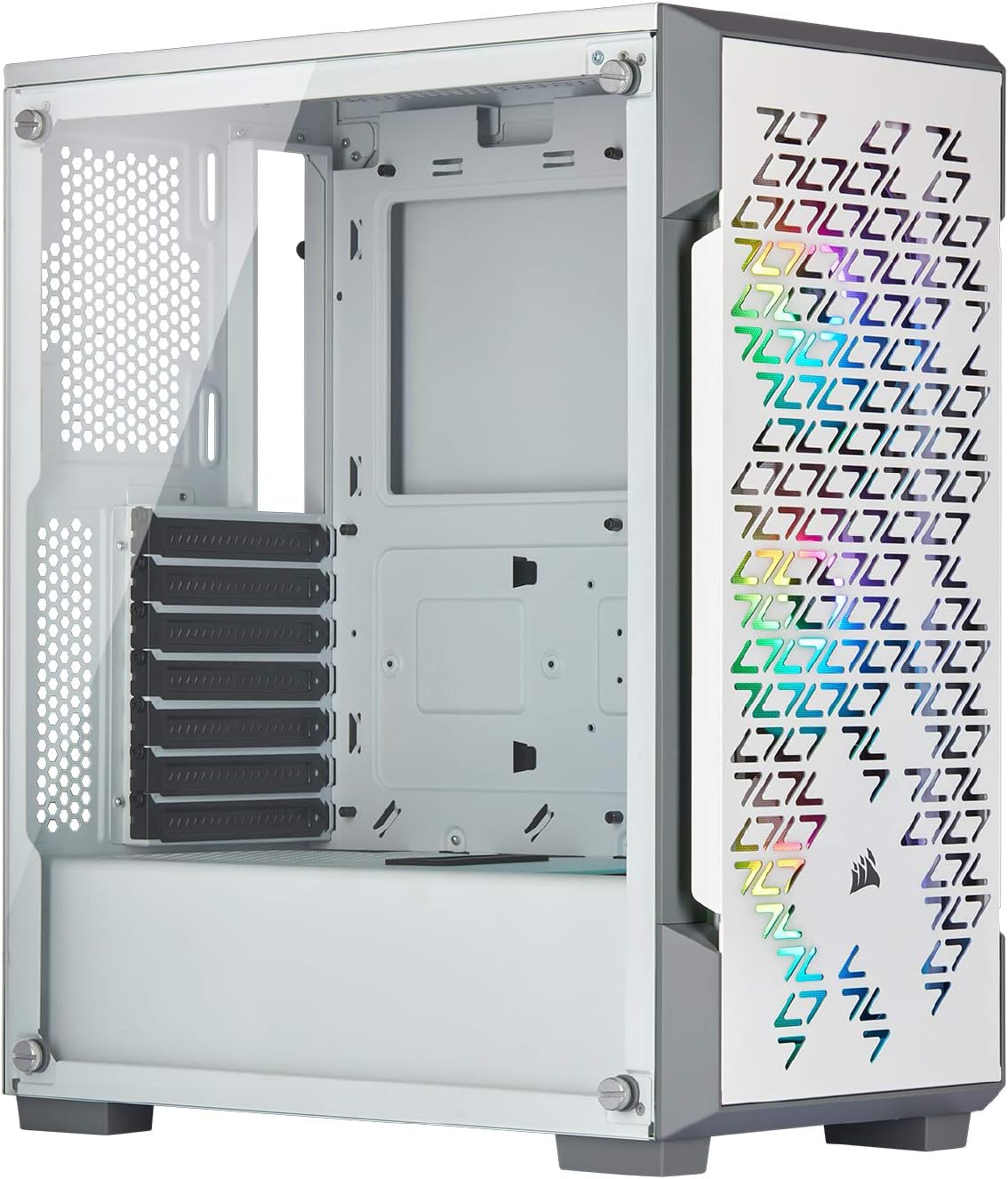 Corsair iCUE 220T RGB Airflow Tempered Glass Mid-Tower Smart Case - Black (CC-9011173-WW)