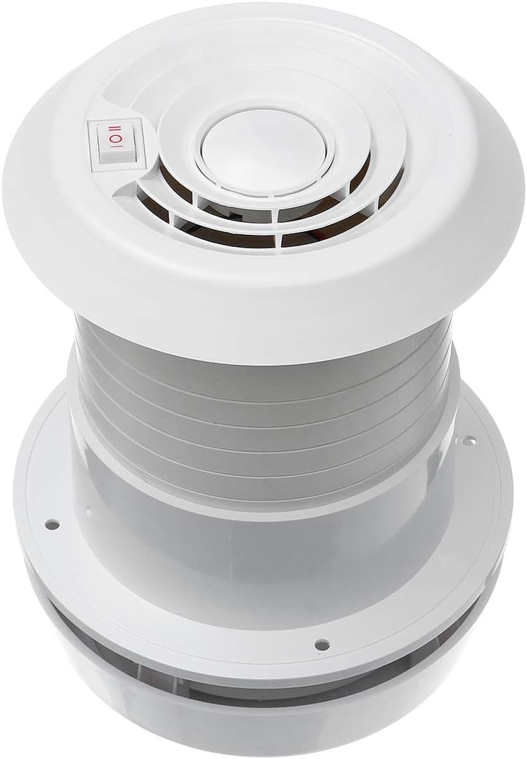 Exhaust Cooling Fan -- MASO Car 12V RV Motorhome Roof Vent Ventilation Cooling Exhaust Fan Noiseless Energy-saving for Homes Trailer Travel Caravan ——Exhaust Fan Shell(without indoor air vent)