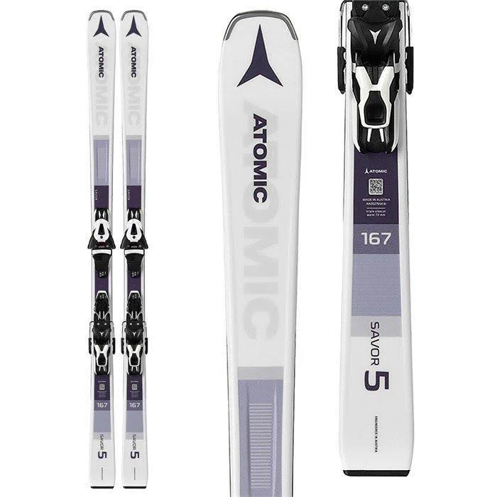 Atomic Savor 5 New Ski with Bindings 158 (Red)