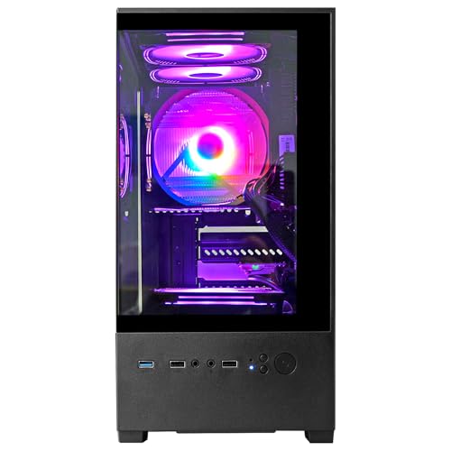 LXZ Desktop PC Computer AMD Ryzen 7-5700G 8 core 3.9GHz, 16G DDR4 RAM, 512GB NVME SSD, Tower Computer with Power Supply 400W for Home and Office (White)