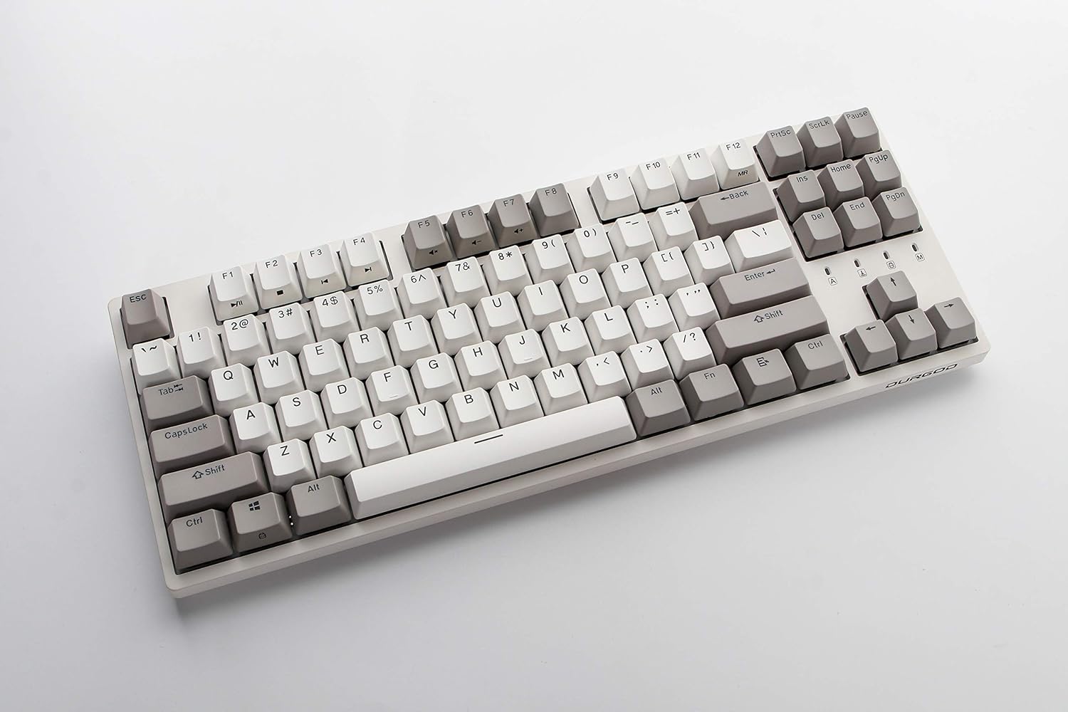Durgod Taurus K320 TKL Mechanical Gaming Keyboard - 87 Keys - Double Shot PBT - NKRO - USB Type C (Cherry Blue, Space Grey)
