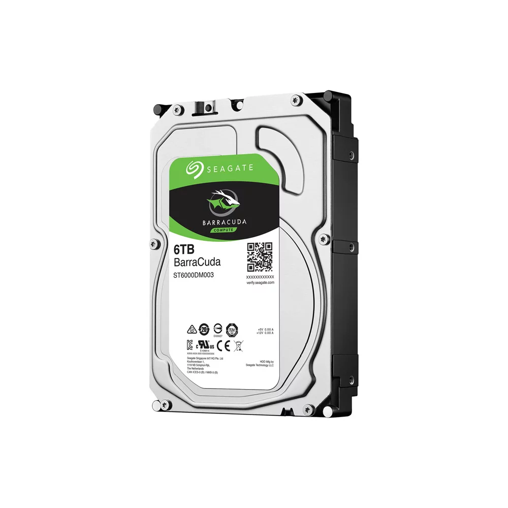 Seagate Barracuda 6TB Internal Hard Drive HDD ? 3.5 Inch SATA 6 Gb/s 5400 RPM 256MB Cache for Computer Desktop PC (ST6000DM003)