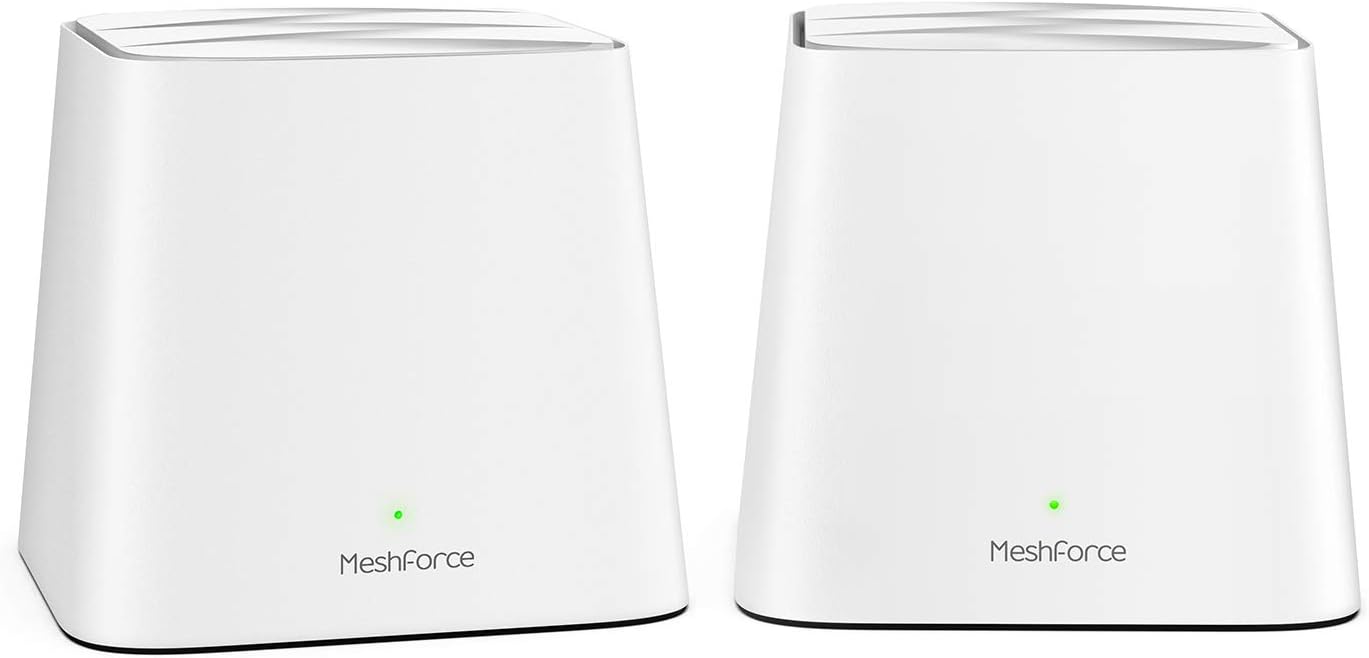 Meshforce M1 Mesh WiFi System, Whole Home WiFi Performance, WiFi Router Replacement, Max Wireless Coverage 6+ Rooms, Easy to Setup, Parental Control (3 Pack)