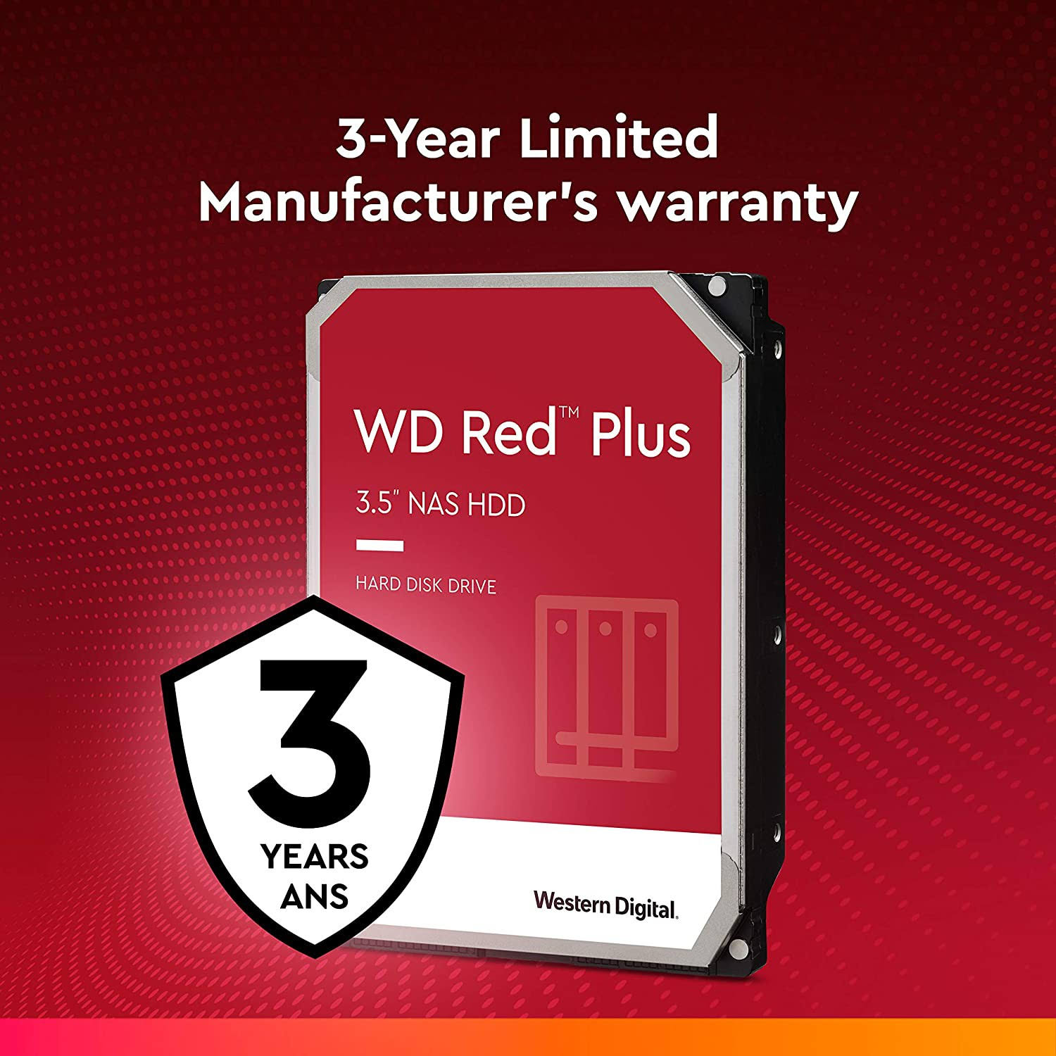 WD WD140EFGX Red Plus 14 TB Hard Drive - 3.5x22 Internal - SATA (SATA/600)