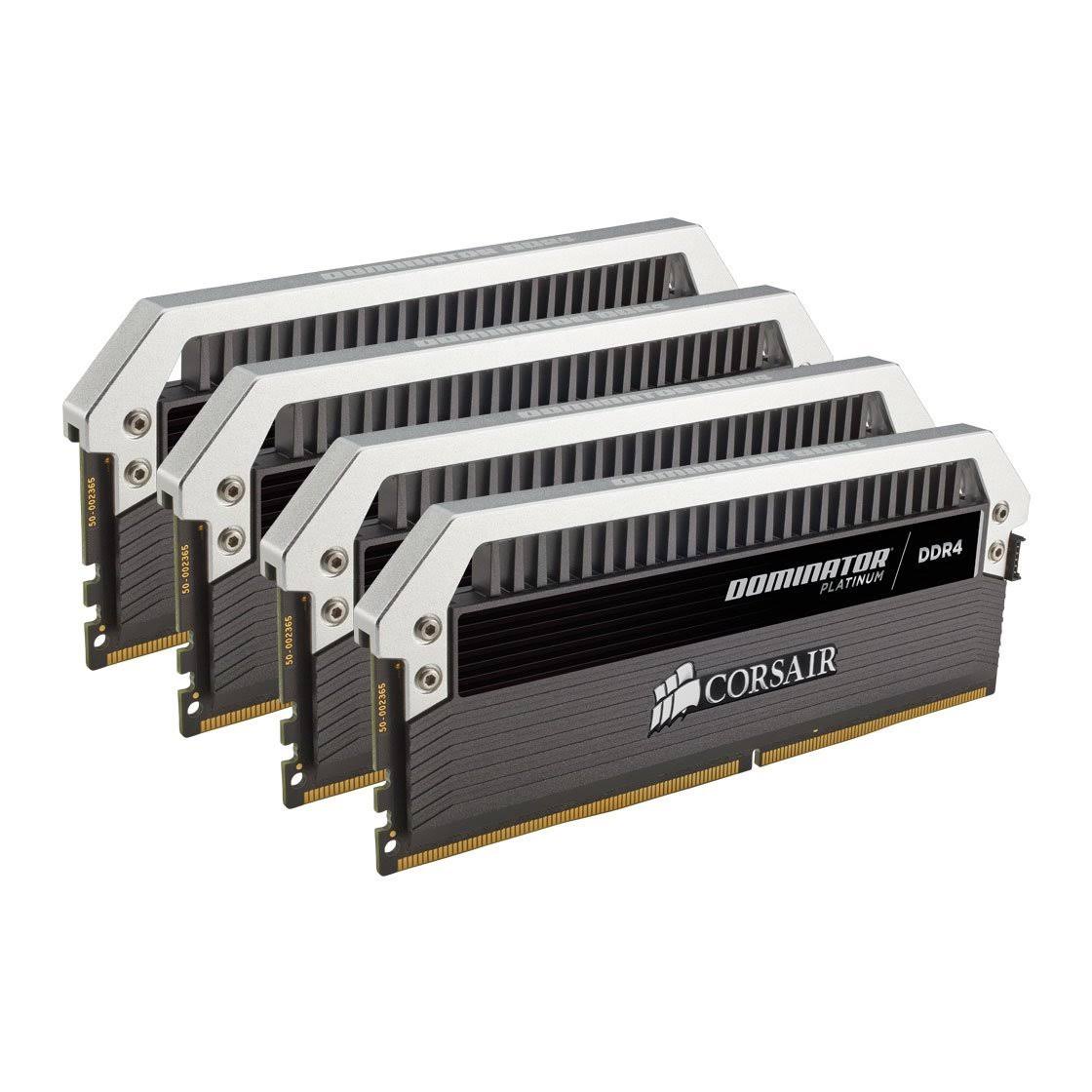 Corsair Dominator Platinum Series 64GB (4 x 16GB) DDR4 DRAM 3200MHz C16 Memory Kit