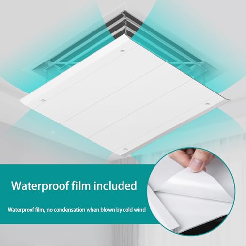GARMEC 30/45/60CM Ceiling Central Air Conditioning Prevent Air from Blowing Directly to People,Angle Adjustable Easy Installation for Commercial Office Public Area Home
