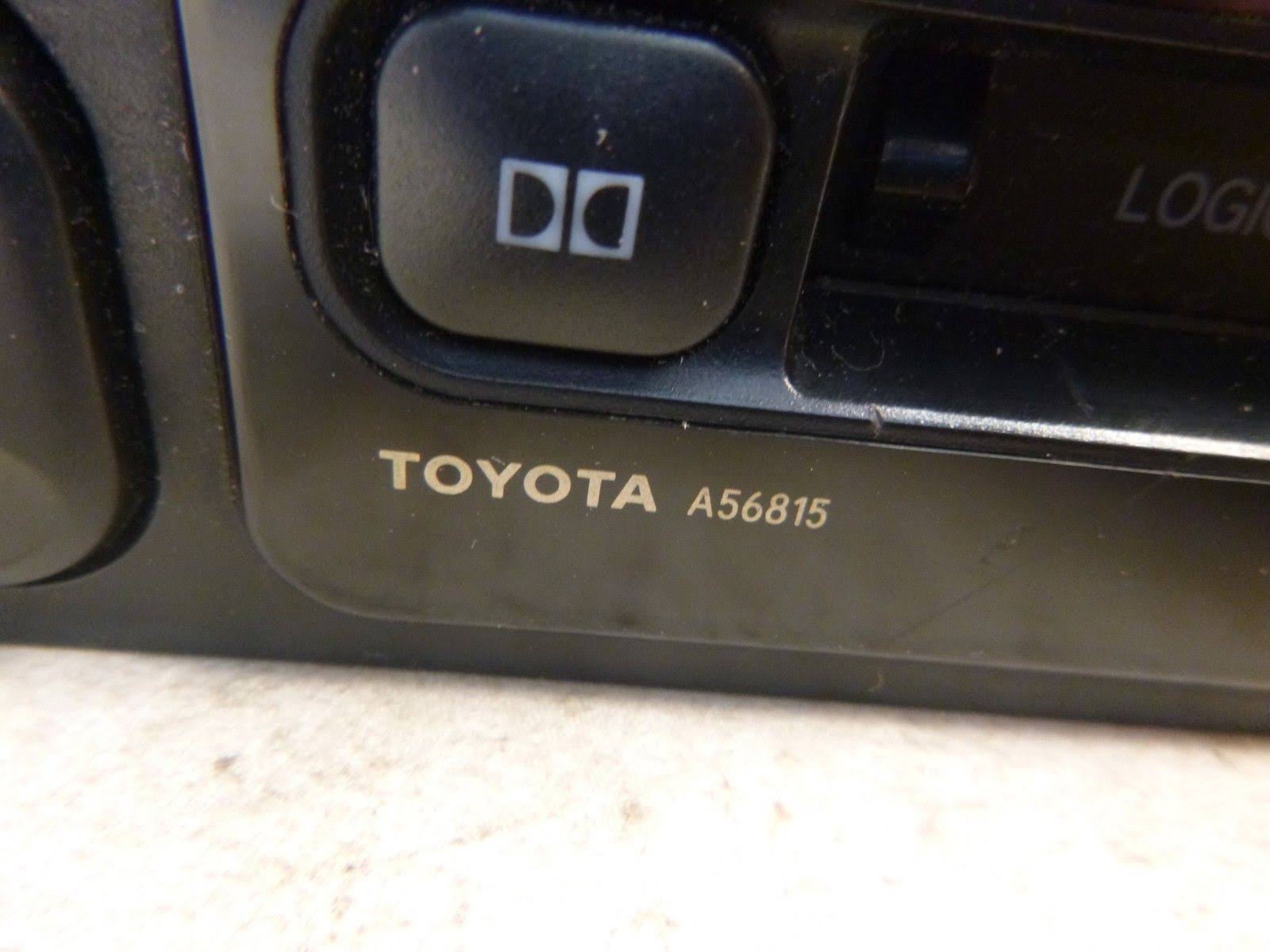 Toyota Factory Radio Single Disc CD Cassette Player 86120-AD040 A56815 Cs117