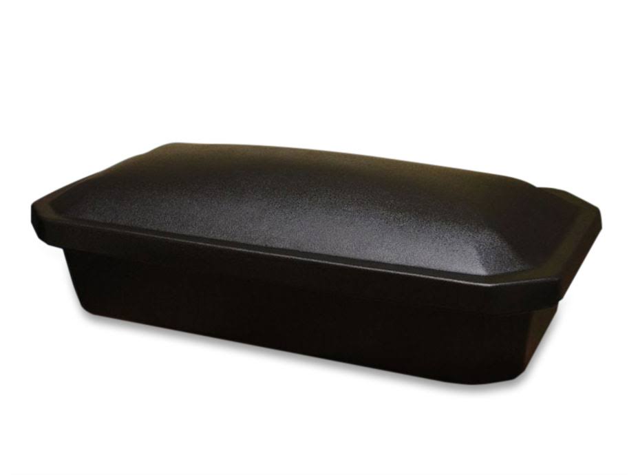 Black with Silver Deluxe Pet Coffin for Cat Dog or Other Pet - Small