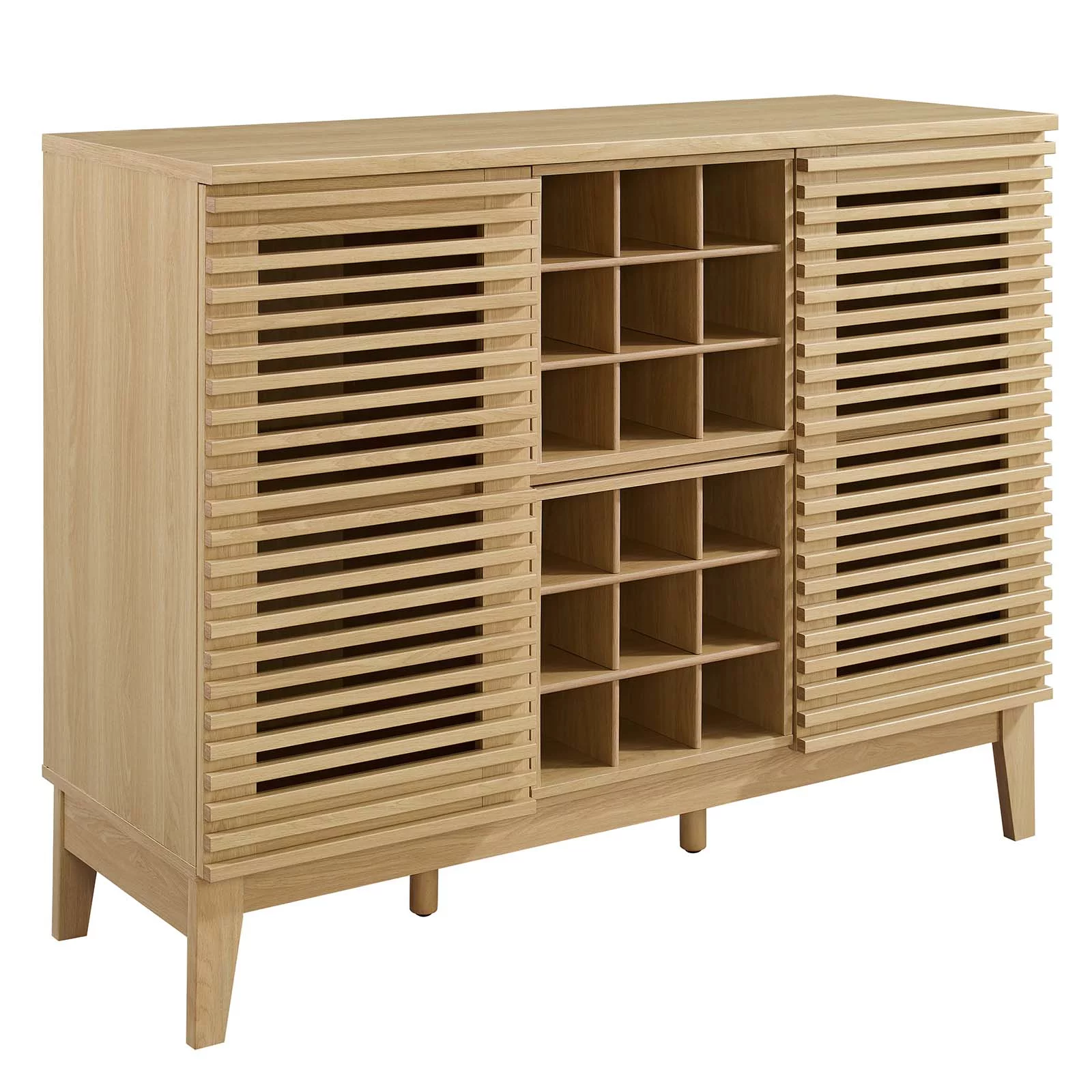 Modway Render Bar Cabinet in Oak