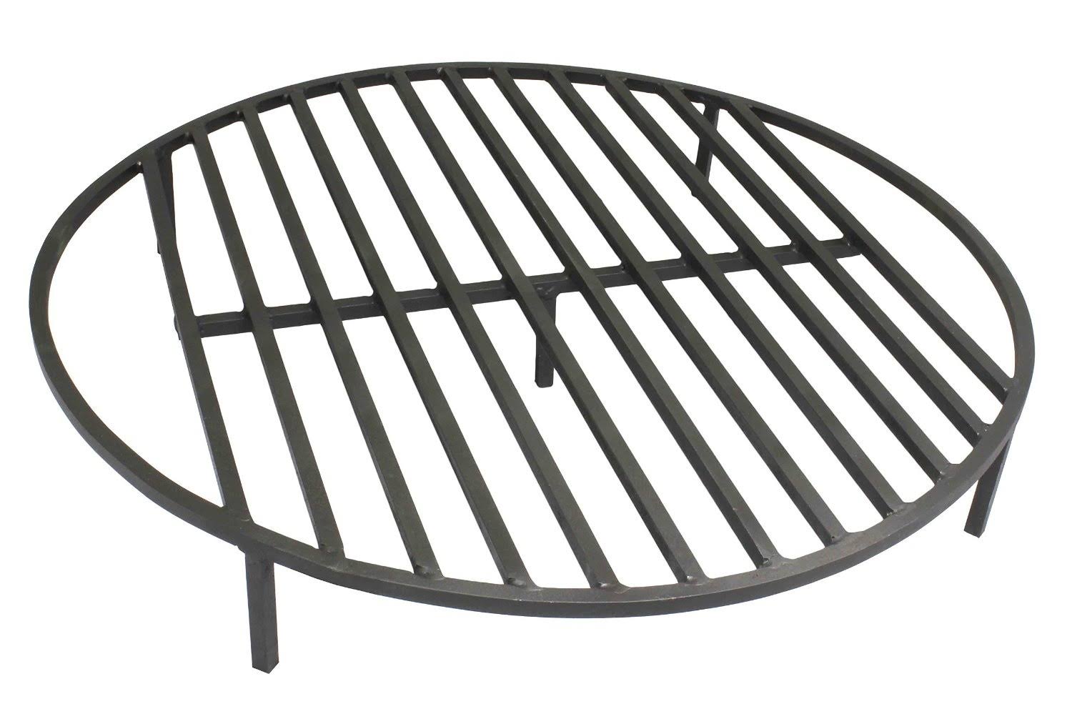 Titan Attachments Round Fire Pit Grate 28x22 Heavy Duty Grill Cooking Campfire Camp