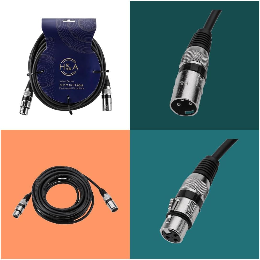 Focusrite Scarlett 2i2 4th Gen 2x2 USB Audio Interface Bundle with Headphones and 2 XLR Cables, For PC & MAC, Great for Music Recording and Podcast (4 Items)