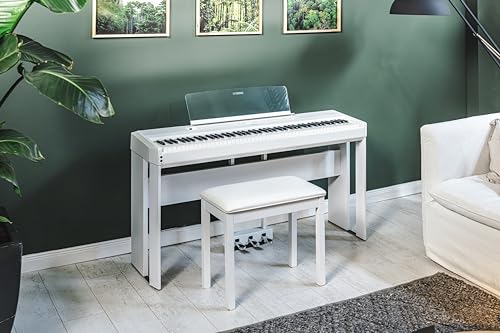 Yamaha 88-Key Weighted Portable Digital Piano Keyboard with Music Rest, Sustain Foot Switch, Built-in Speakers, USB Connectivity, Black (P45B)