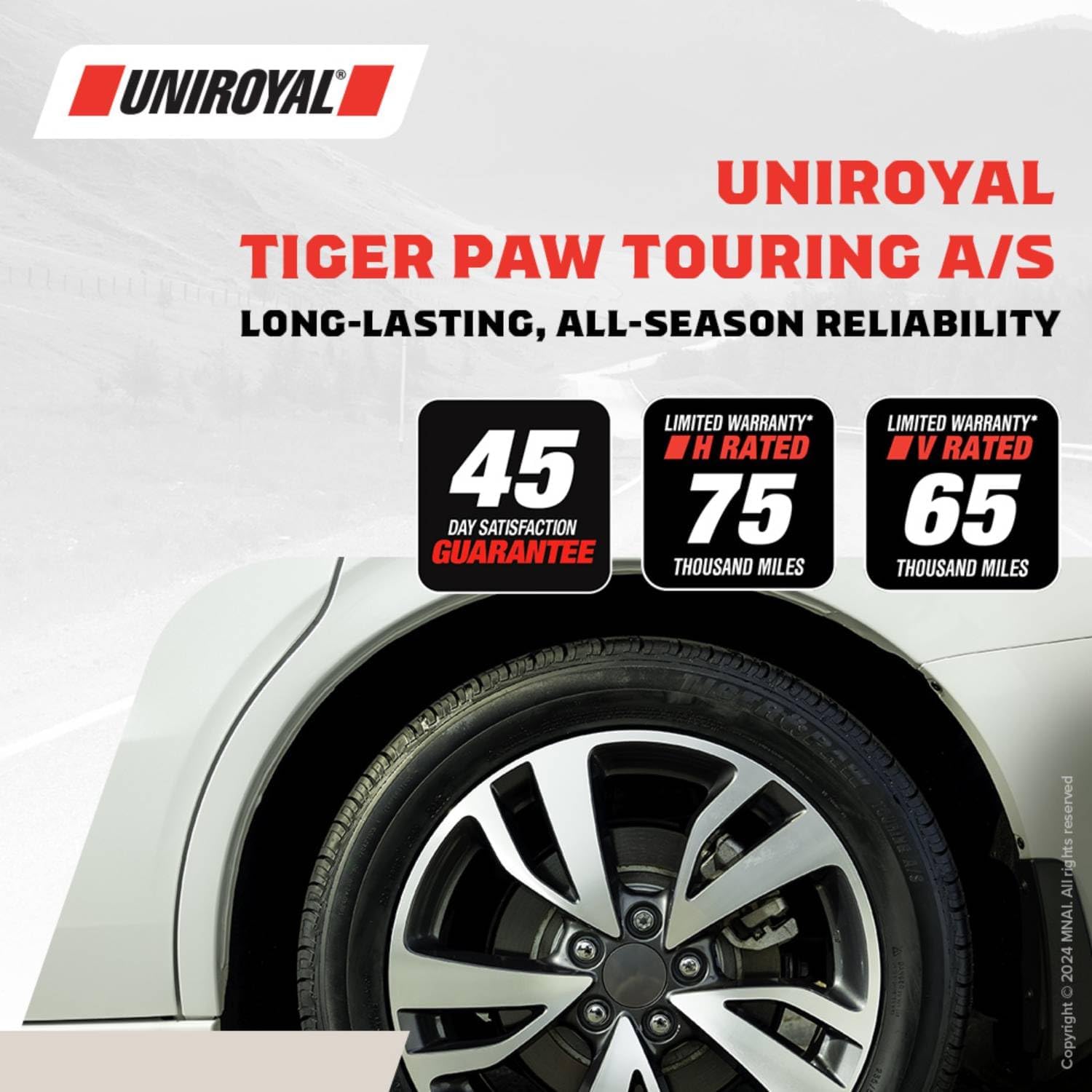Uniroyal Tiger Paw Touring A/S 255/55R18 105V BSW