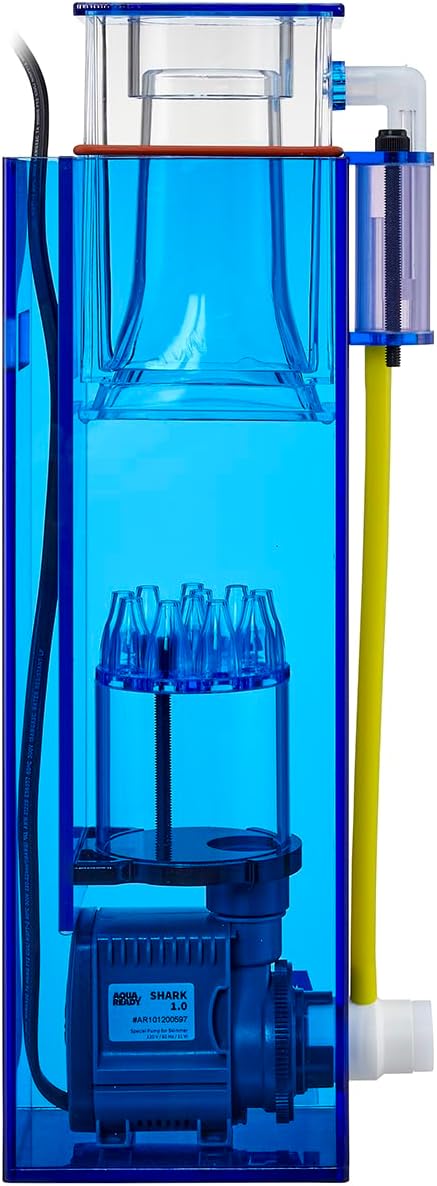 WS-1 Protein Skimmer - Efficient in-Sump Skimmer for Saltwater & Reef Aquariums, Ultra Quiet Pump, Adjustable, Compact Design, Perfect for Nano & Small Tanks