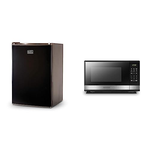BLACK+DECKER BCRK25W Compact Refrigerator Energy Star Single Door Mini Fridge with Freezer, 2.5 Cubic Ft., White
