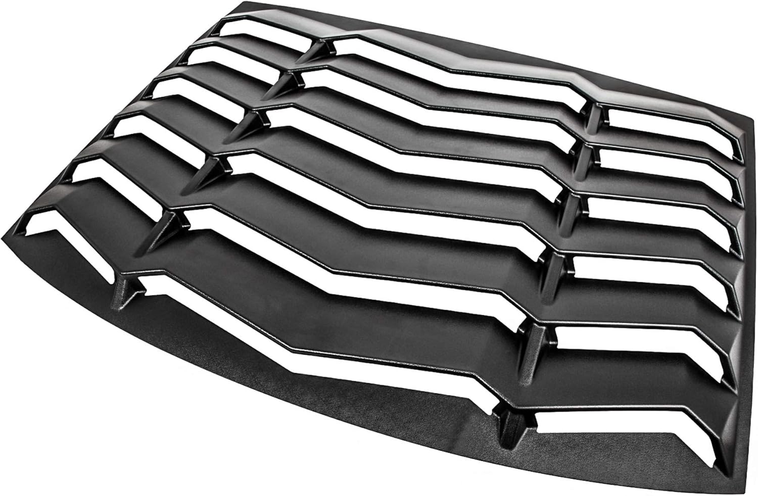 LE-JX Matte Black Rear+Side Window Louver Cover 2/Set Compatible with 2011-2021 Dodge Charger in GT Lambo Style Custom Fit All Weather ABS