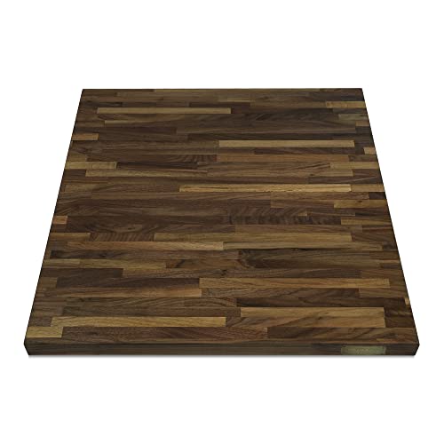 CONSDAN Butcher Block Counter Top, Walnut Solid Hardwood Countertop, Wood Slabs for Kitchen, Reversible, Both Side Polished, Prefinished with Food-safe Oil, 1.5" Thickness