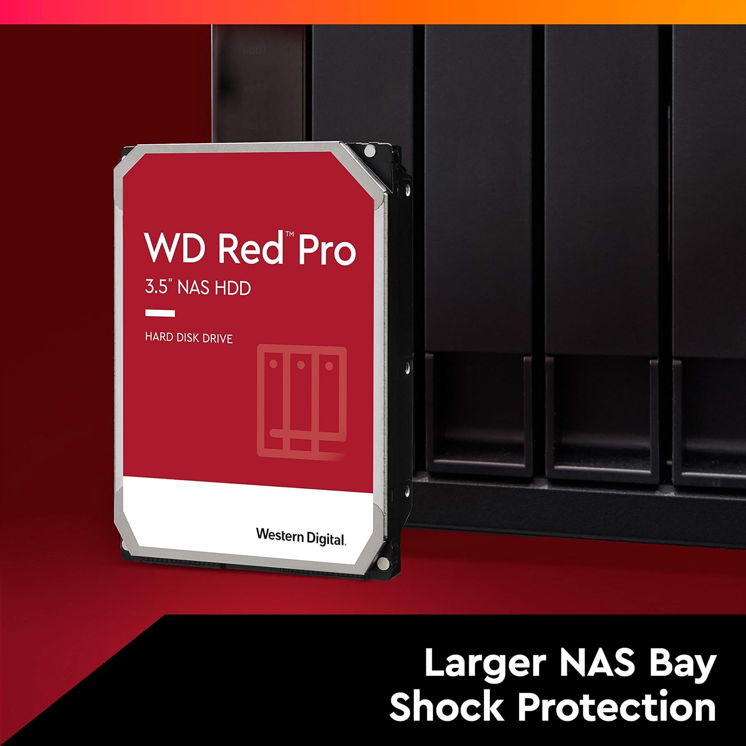 Western Digital 10TB WD Red Pro NAS Internal Hard Drive - 7200 RPM Class, SATA 6 Gb/s, CMR, 256 MB Cache, 3.5 - WD101KFBX (Old Version)