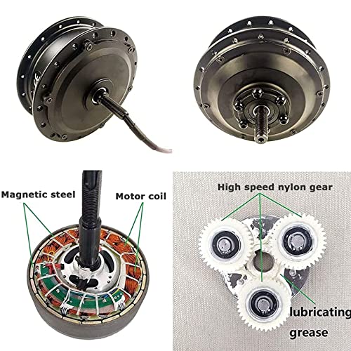 Electric Bicycle Conversion Kit 48V 350W/500W/1000W/1500W Rear Hub Motor Ebike Conversion Kit for Rear Wheel with LCD Display & PAS for Mountain Road Commuter Bicycle,48V350W-26