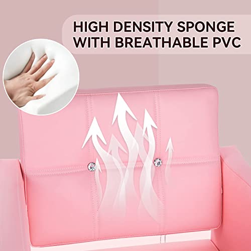 Styling Chair for Hair Stylist,Wide Seat Hydraulic Hair Salon Chair Barber Chair, 360° Swivel,Recline 135°，Beauty Spa Cosmetology Shampoo Hairdressing Braiding Tattoo Chair for Women Men