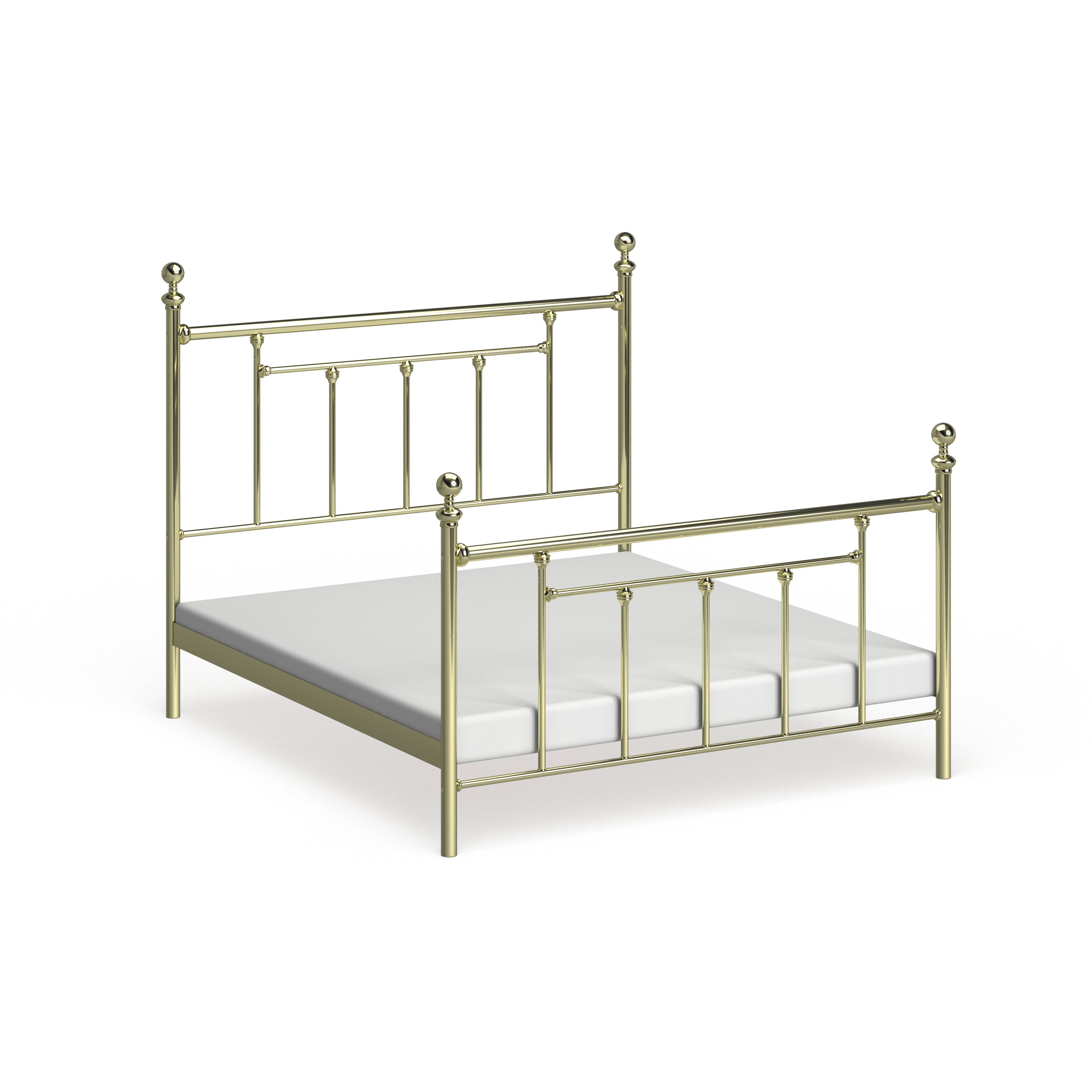 Hillsdale Chelsea Classic Brass Full Bed Set (Rails Not Included)