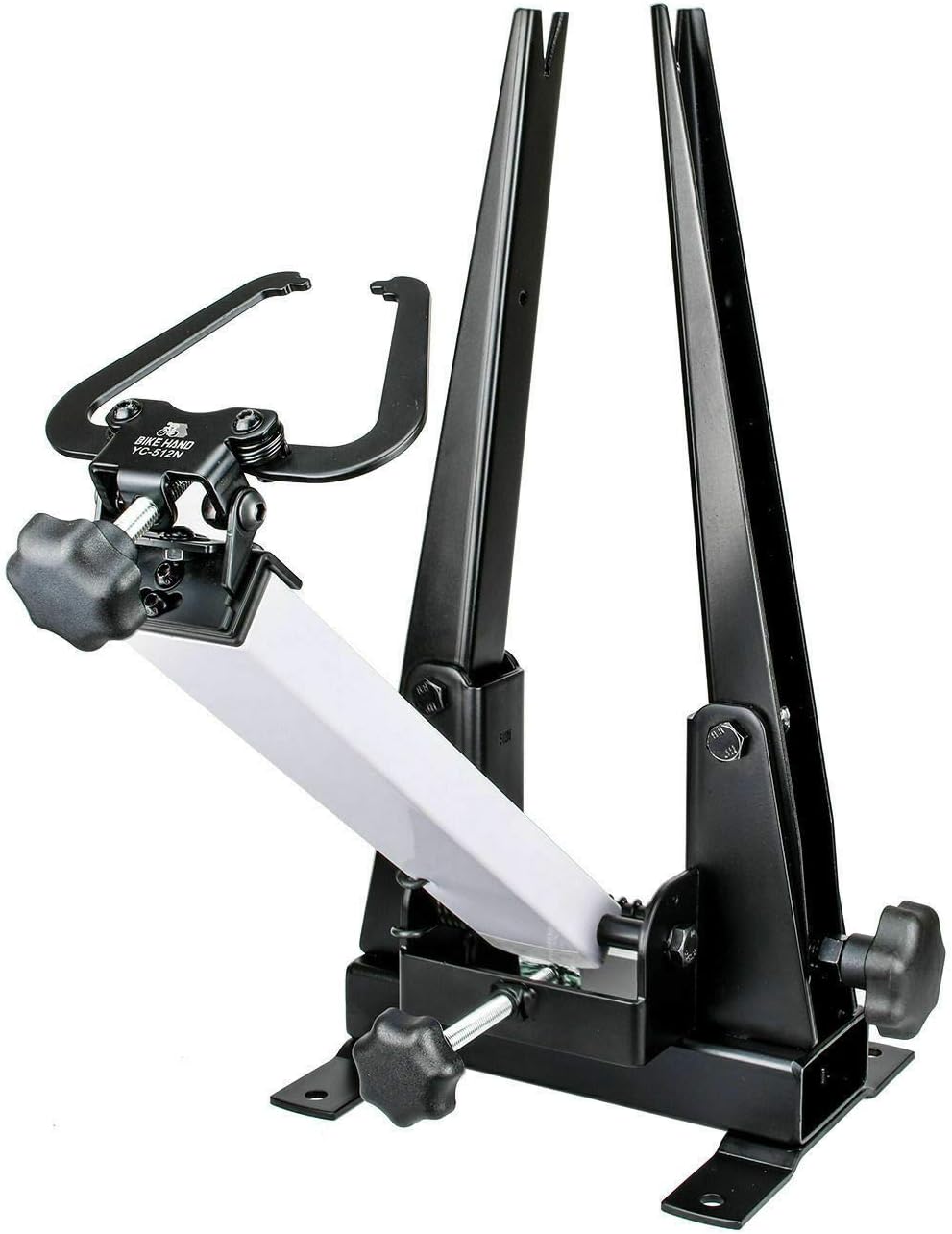 BIKEHAND Bike Wheel Professional Truing Stand Bicycle Wheel Maintenance - Great Tool for Rim Truing with Free Spoke Wrenches and Heavy Duty Base