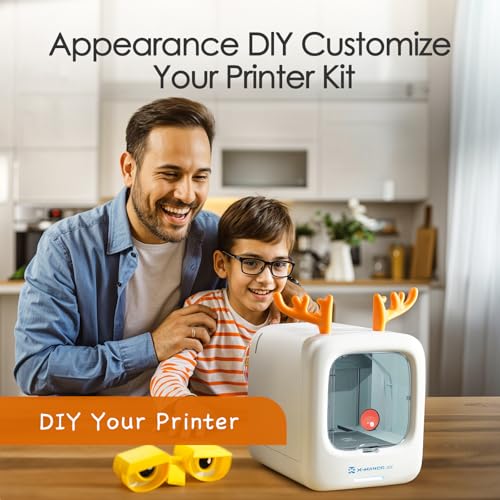 3D Printer for Kids, Beginner 3D Printer with 8 PLA Filament Set, Huge Toy Library & Modify, Wi-Fi & App Control, Create STEM Toys, High Precision, W/ 15+ Mini 3D Design Module, X-Maker Joy