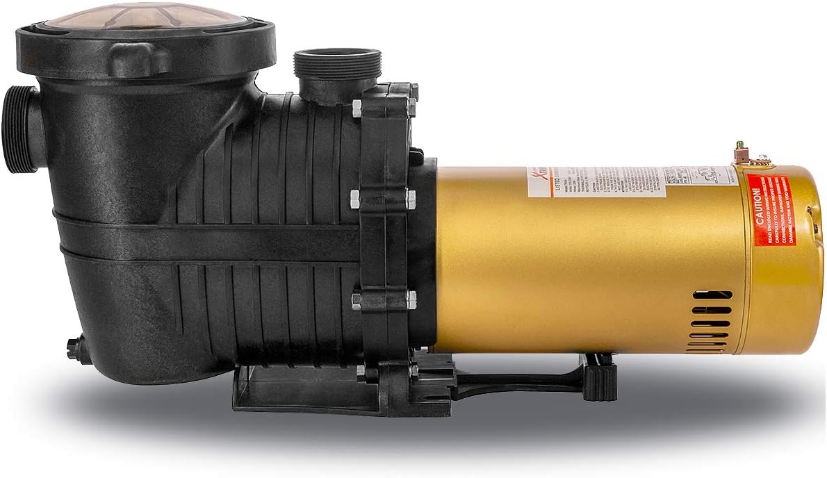 XtremepowerUS 1.5HP Inground Pool Pump 5280GPH 1.5" NPT Inlet/Outlet 220V Dual Speed