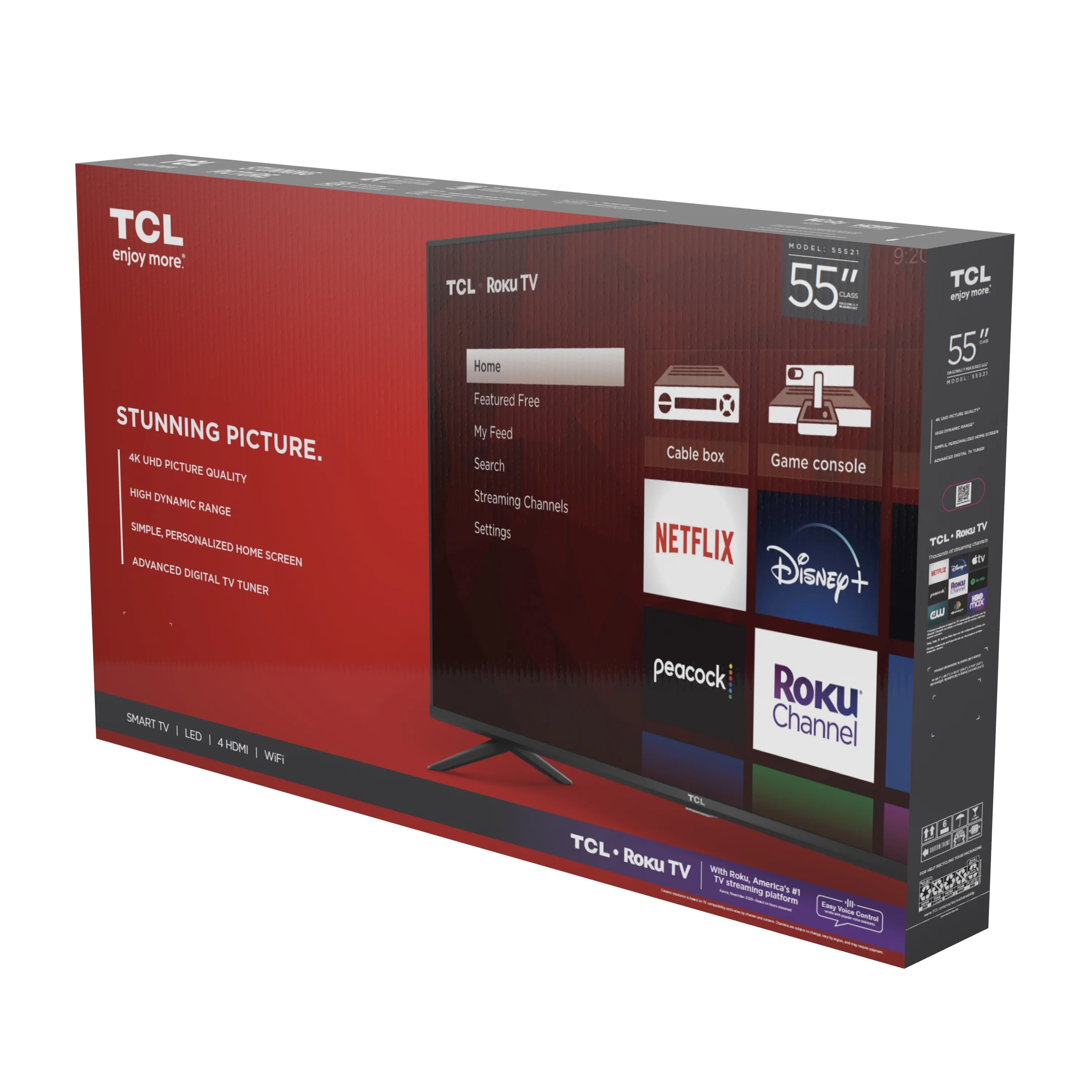 TCL 55" 4K UHD HDR Smart Roku TV - 55S21