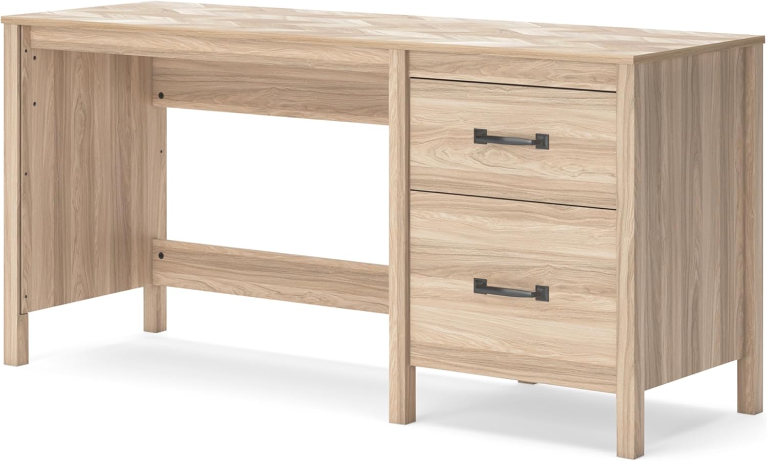 Signature Design by Ashley Battelle Home Office Desk, 60" W x 20" D x 29" H, Light Brown