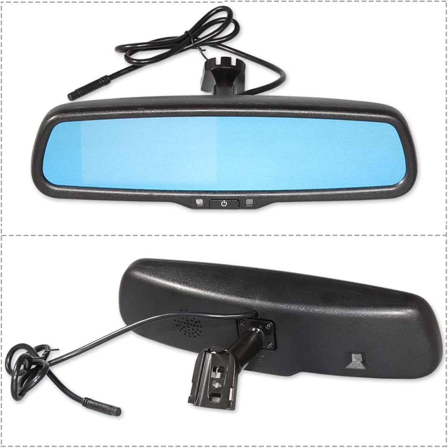 EWAY Tailgate Handle Backup Reverse Camera with 4.3 inch Rear View Mirror Monitor Kit for Ford F150 2004-2016/Super Duty F250/F350/F450/F550 2008-2016 Ford Explorer Lincoln Reversing Parking Camera