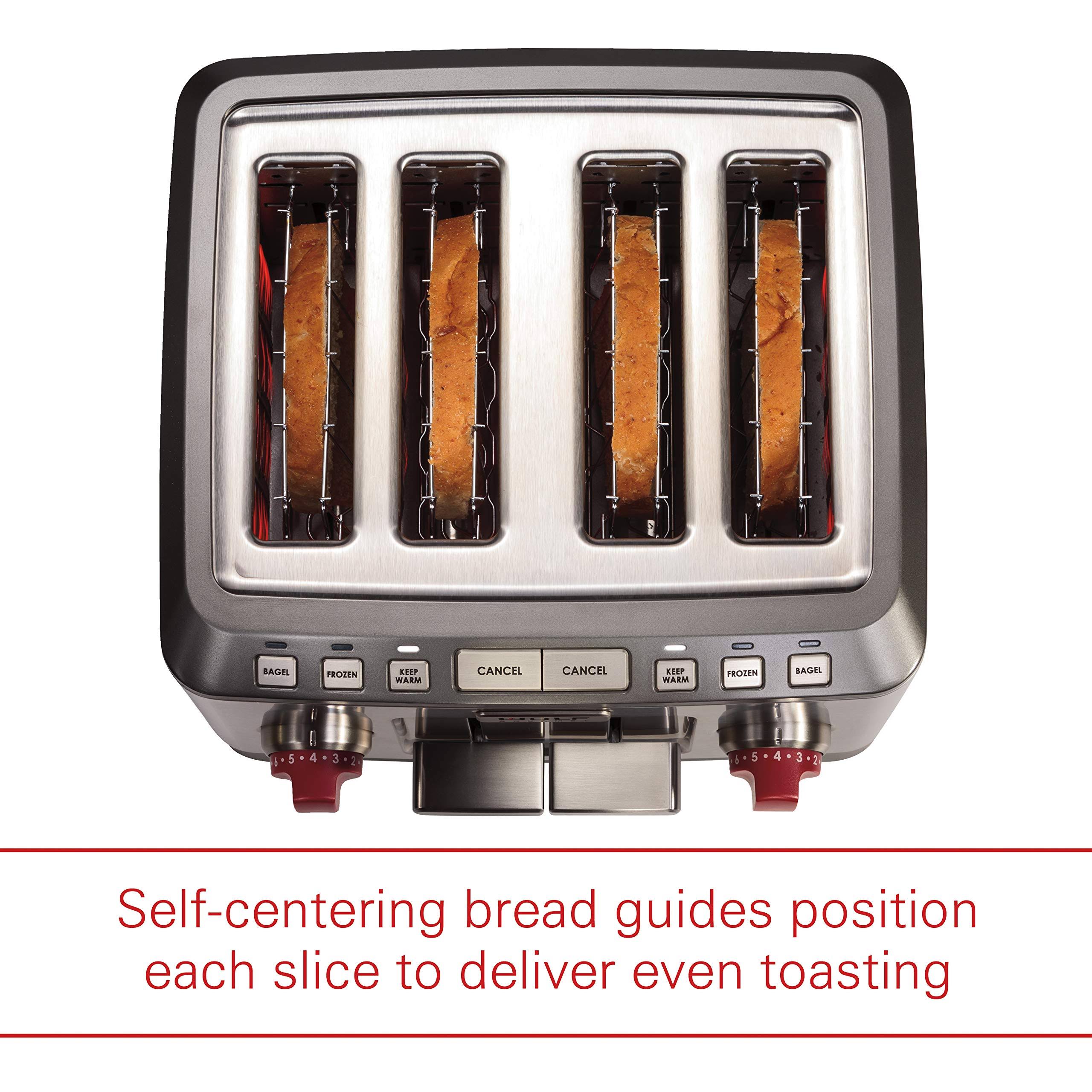 Wolf Gourmet 4-Slice Toaster, Red Knob