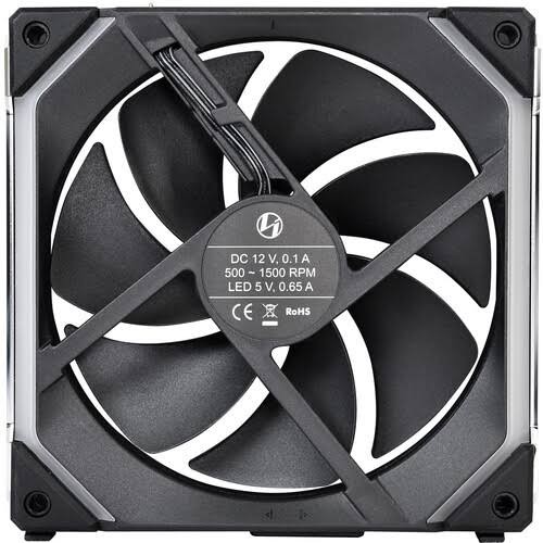 Lian Li Uni Fan SL140 with Controller 2-Pack Case Size 140mm, 1500RPM, 70 CFM, Fluid Dynamic FDB, 29 Dba, LED RGB SL140-2B