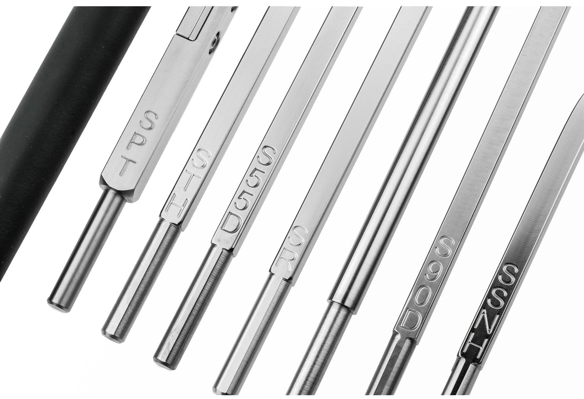 Simple Woodturning Tools 7 Tool Set of Carbide Lathe Tools with Interchangeable Foam Grip Handle