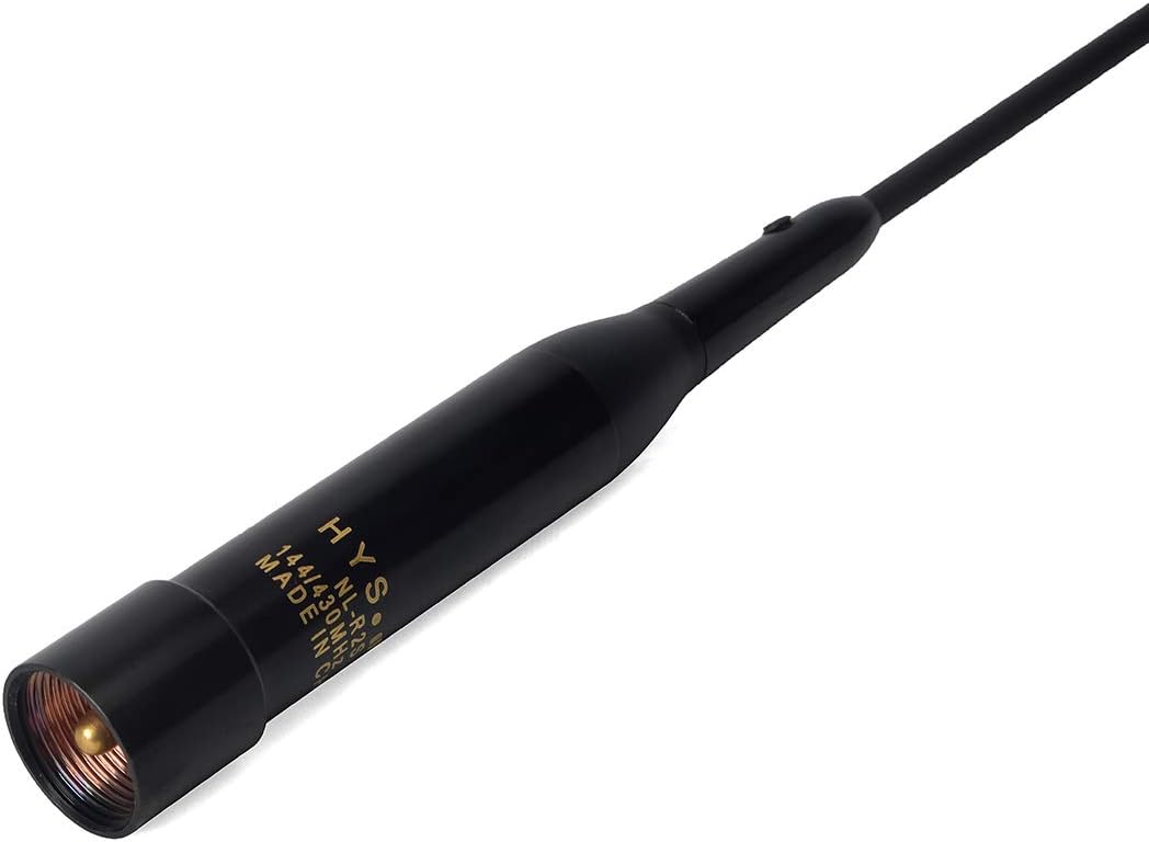HYS TW898UV 25W Transceiver 136-174Mhz 400-470Mhz Dual Band 2Meter 70CM UHF/VHF 199CH CTCSS DCS Car Mobile Vehicle 2-Way Ham Radio + Program Cable and Software+ Tri Band Telescopic Antenna