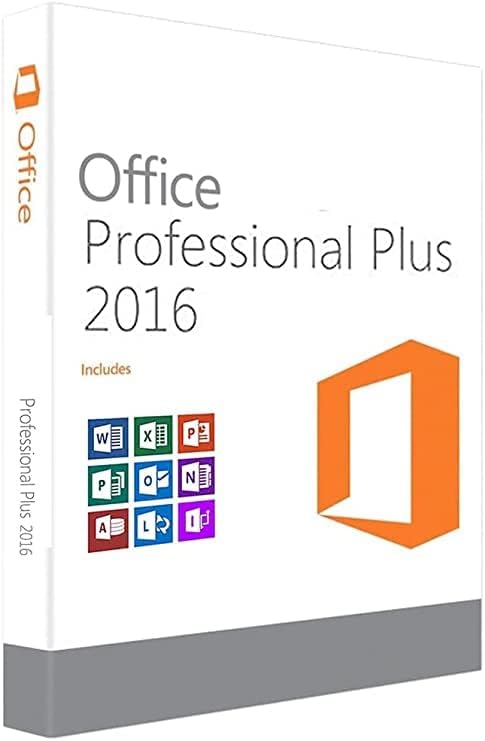 Office 2016 Professional Plus Lifetime Licence Key | 32/64-bit | PC,one-time Purchase Pack of 2