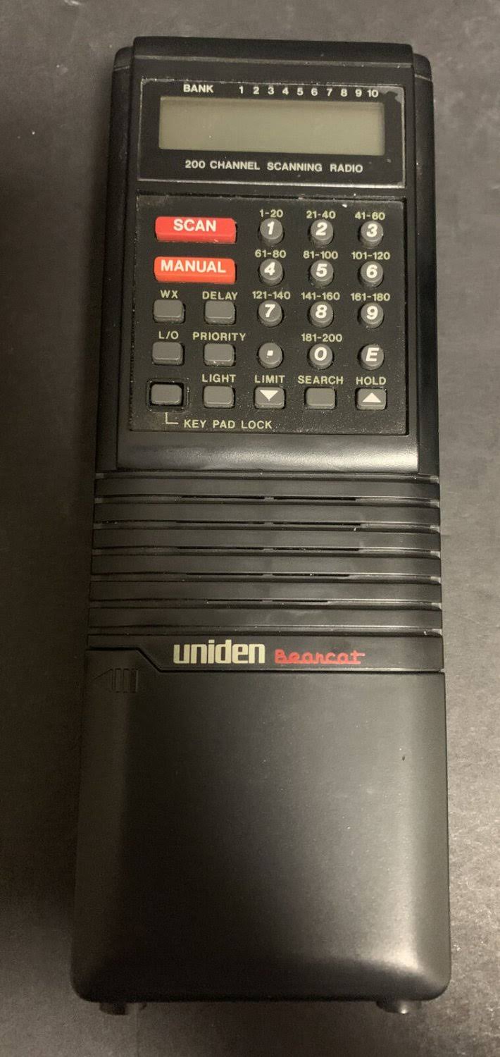 Uniden Bearcat Bc200xlt 200 Channel Handheld Police Scanner Charger C