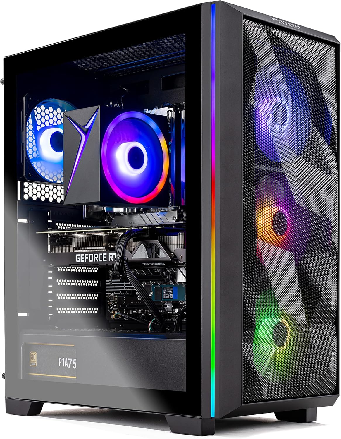 Skytech Chronos Gaming PC Desktop – Intel Core i5 12400F 2.5 GHz, NVIDIA RTX 4060, 1TB NVME SSD, 16GB DDR4 RAM 3200, 650W Gold PSU, 11AC Wi-Fi, Windows 11 Home 64-bit