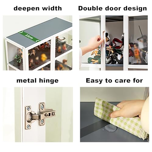Acrylic bookcase storage rack/Acrylic Glass Display Cabinet,Curio Display Cabinet Case,Floor Standing Clear Showcase,Storage Cabinet for Living Room,Strong Load-bearing Capacity,for Living