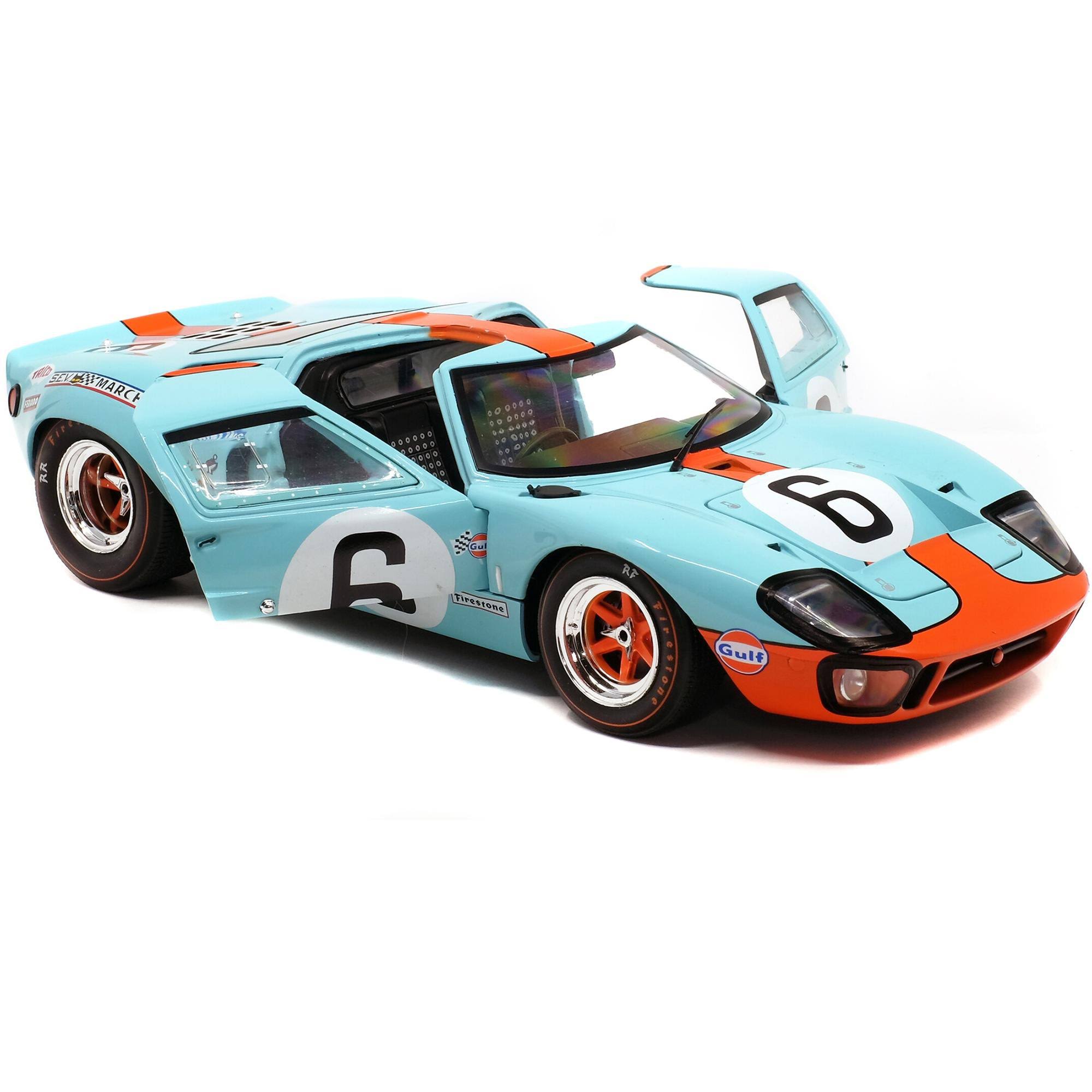 Ford GT40 Mk1 #6 Ickx - Olivier Gulf Winner 24 Hours of Le Mans (1969) Competition Series 1/18 Diecast Model Car by Solido