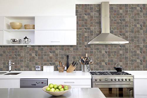 M S International Mixed Color 12 in. x 12 in. x 10mm Tumbled Slate Mesh-Mounted Mosaic Tile (10 Sq. ft. 10 Pieces per CASE)