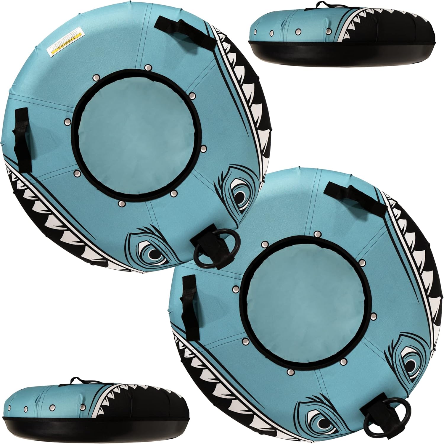 SNOWI™ - The Snow Tube Snow Monster- Heavy Duty Snow Sleds | Hard Plastic Bottom, High Speed Tubes, Inflatable Snow Sled for Adults & Kids