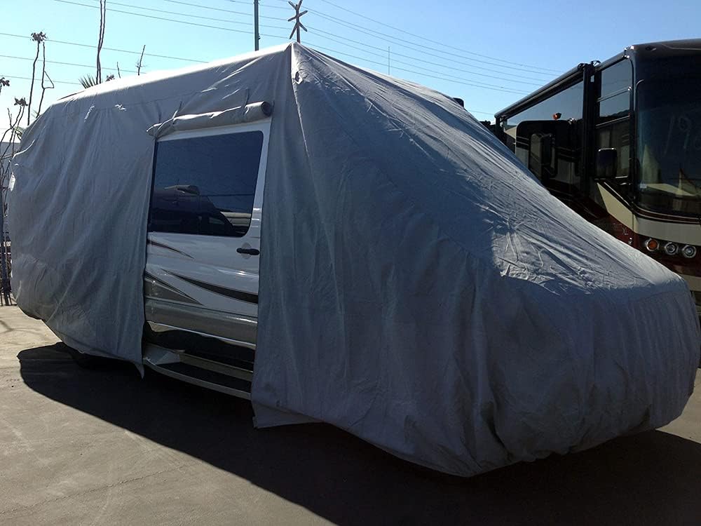 CarsCover Waterproof Class B RV High Top Conversion Van Cover Fit up to 26ft (322 inch) Sprinter, Minibus, Winnebago Era, Roadtrek, Airstream Interstate, Great West, Leisure Travel, Pleasure-Way